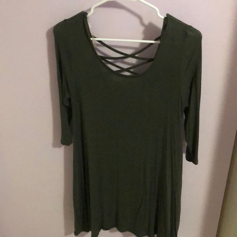 3/4 length t shirt dress